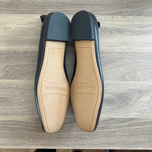 Franco Sarto Vana Ballet Flat in Black Leather Size 8 - Picture 6 of 8